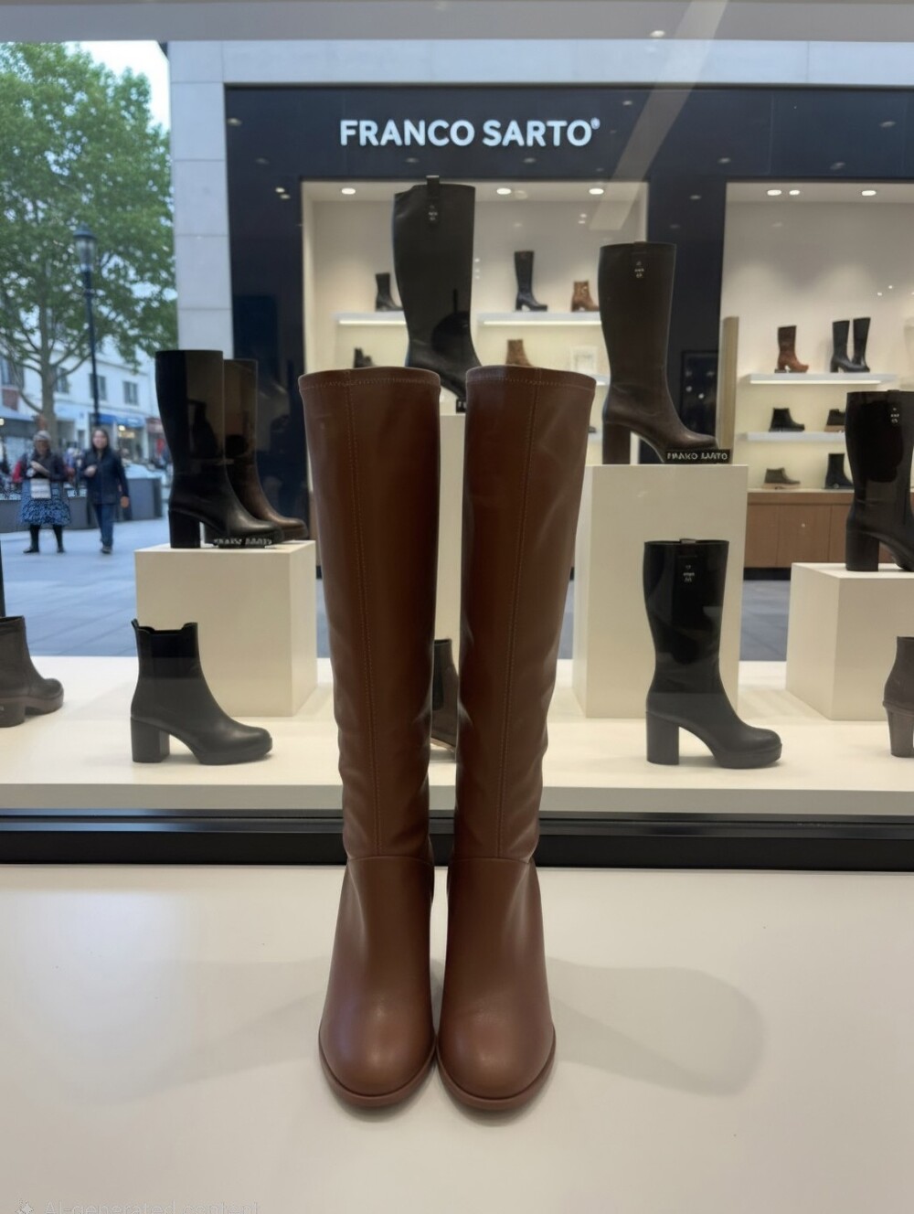 Franco Sarto Cindy Tall Boots Women's Sz 8 New With Defect